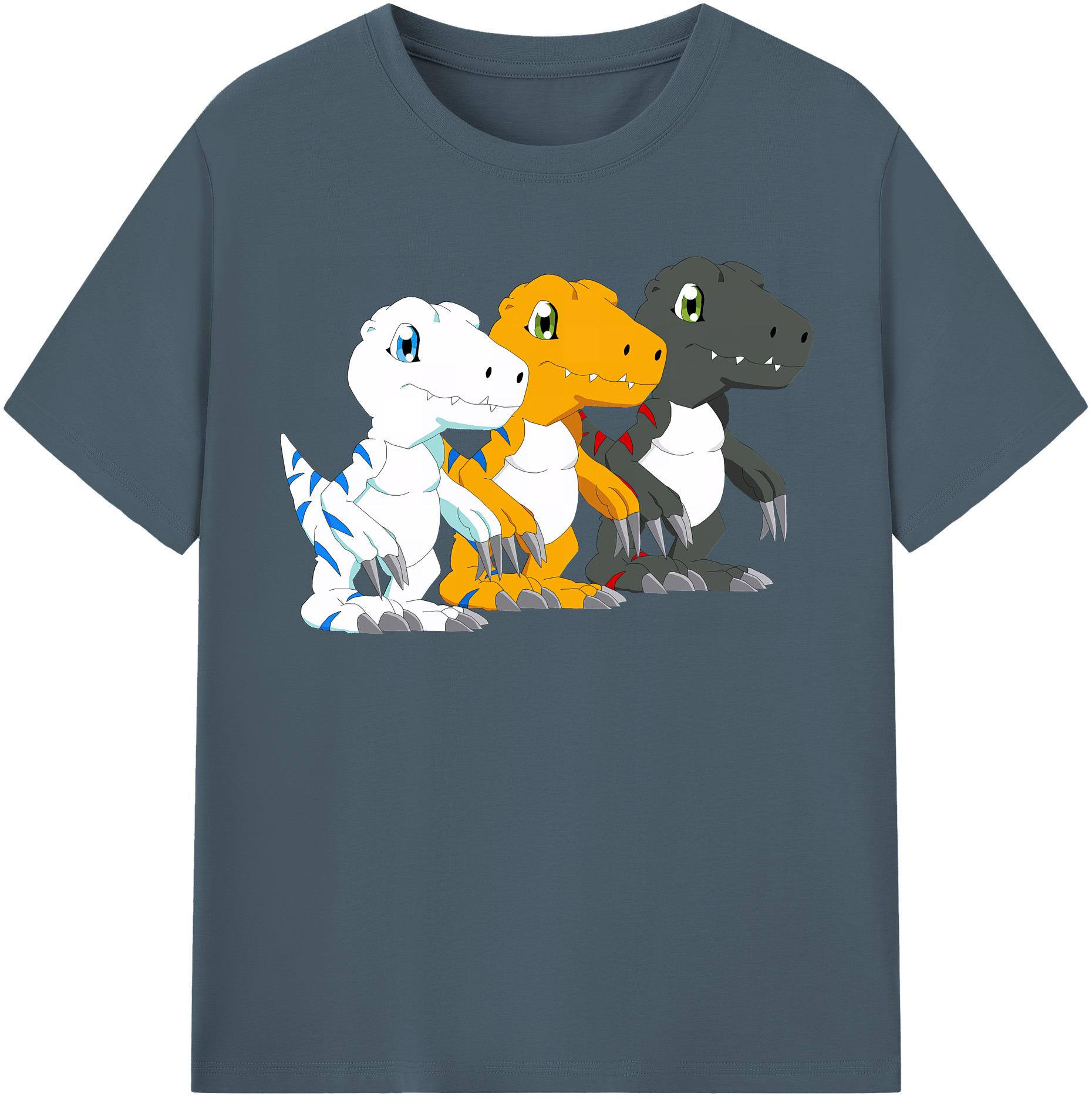 （画像用） Digimon デジタルモンスター/デジモン 綿100％半袖Tシャツ（フロントプリント）